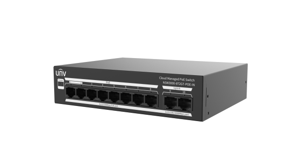 UNV POE SWITCH NSW3000-8T2GTPOE-IN (Cloud Managed Low Power)
